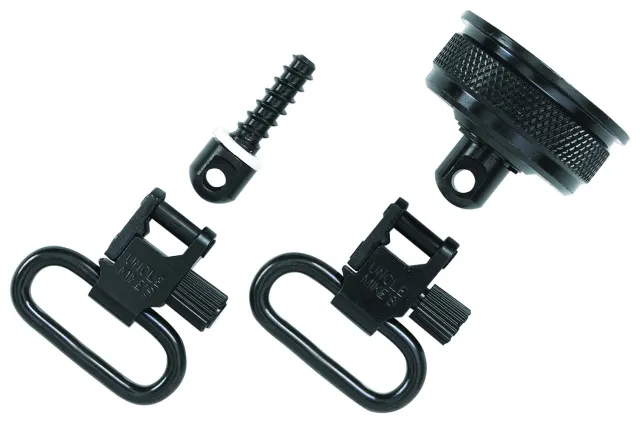 Uncle Mike's 18032 Swivel Set 12 Gauge Remington 11-87 Steel Blued 1 in - UNC - 1"