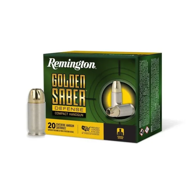 Remington 27615 Golden Saber Defense 380 ACP 102 Grain BJHP 20 Rounds