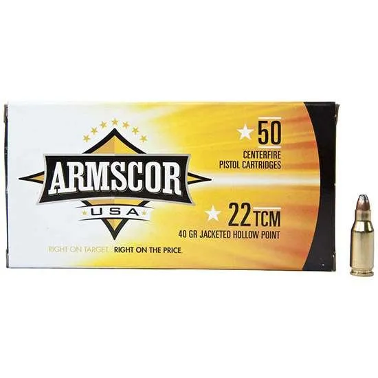 Armscor 22tcm 40gr Jhp 50rd