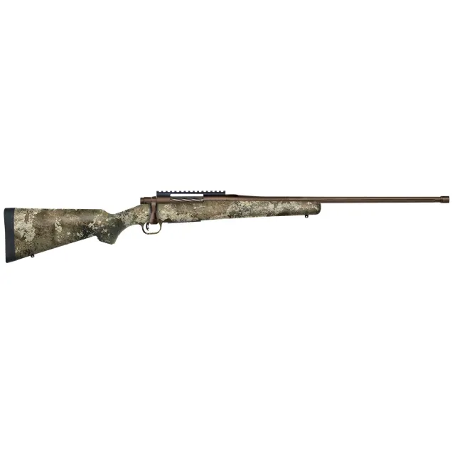 Mossberg Patriot Predator 7mm PRC 3+1 24" Fluted & Threaded Barrel, Patriot Brown Cerakote, TrueTimber Strata Stock - Mossberg - 7MM PRC