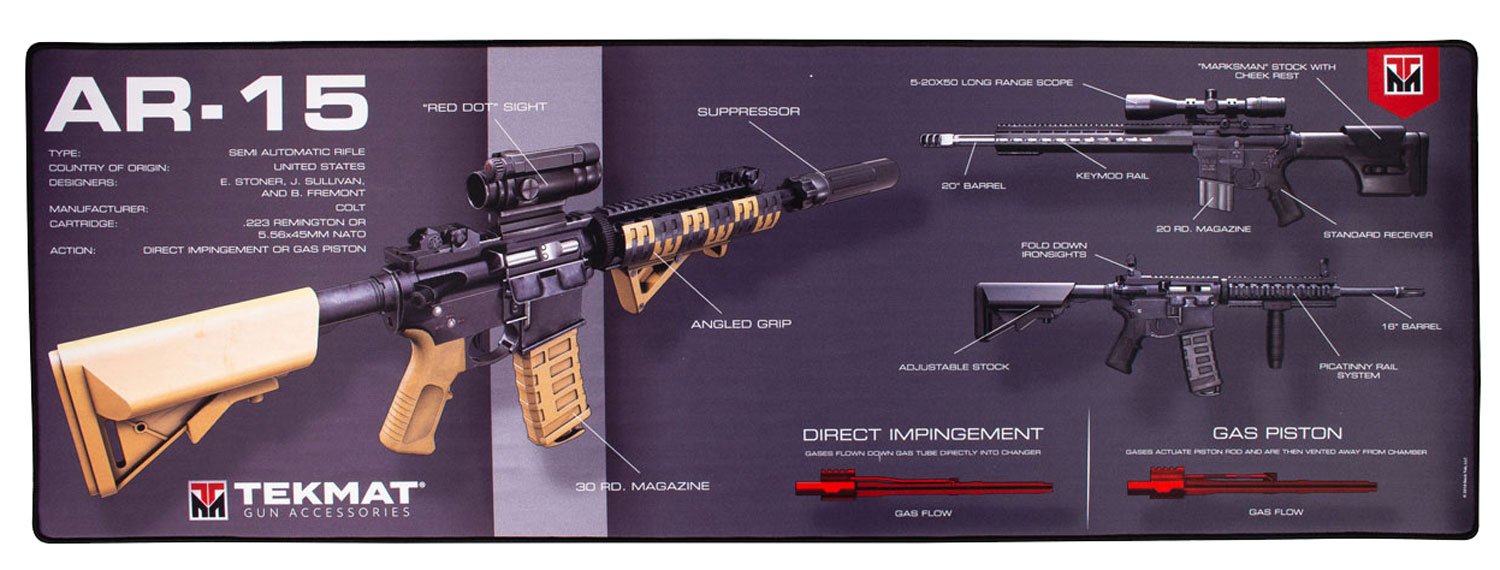 TekMat TEKR44AR15WPD AR-15 Ultra 44" Cleaning Mat, Water/Oil Resistant - TEKMAT