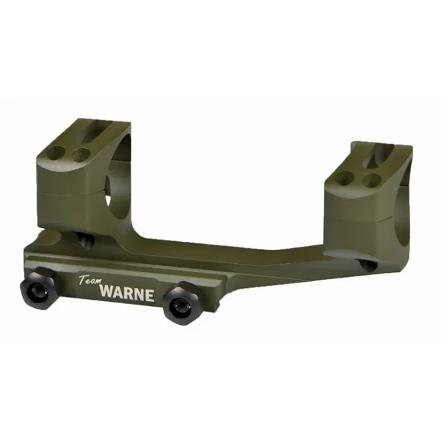 Warne XSKEL30OD Gen 2 Scope Mount 30mm Tube Aluminum OD Green - Warne
