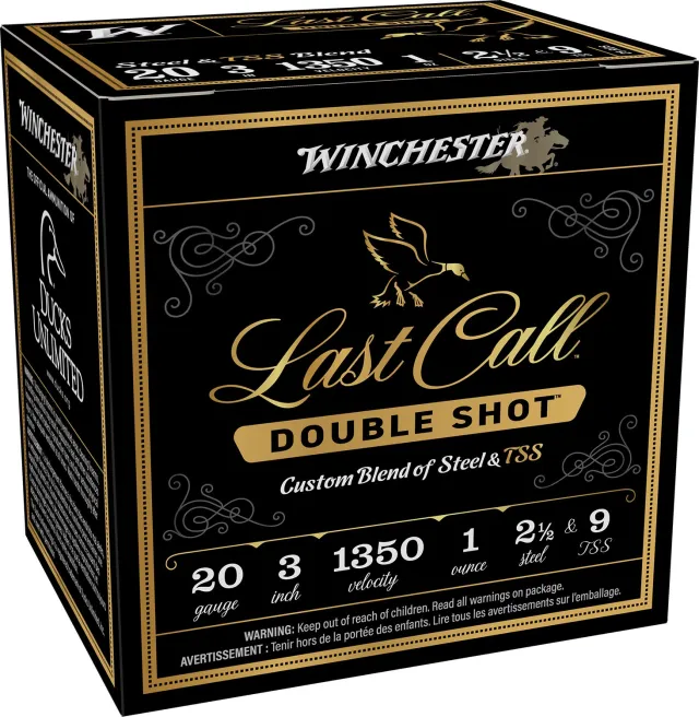 Winchester Last Call TSS Shotshells 20ga 3 1oz 1350 fps #2.5 & #9 25/ct