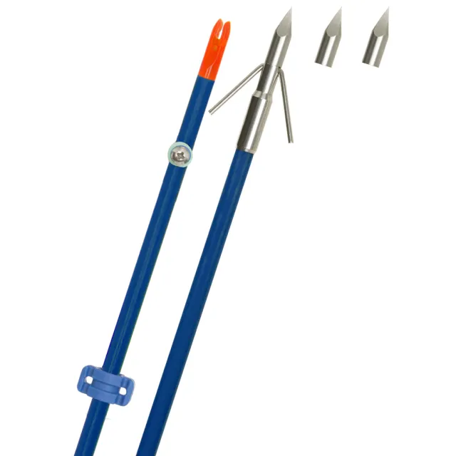 Fin-Finder Raider Pro 32 In Blue Riptide Point Bowfishing Arrow - Fin-Finder