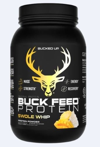 Buy Bucked Up Buck Feed Protein Swole Whipe 30 Serving Tub online