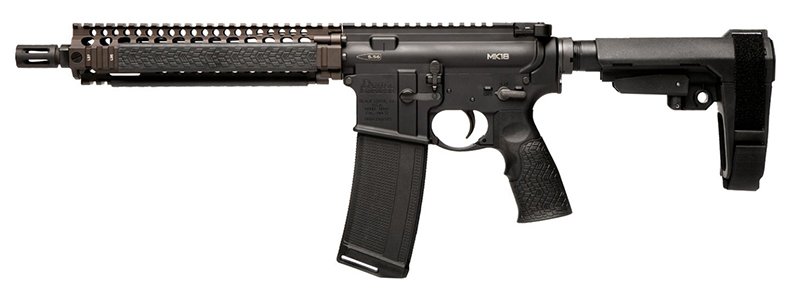 Daniel Defense MK18 5.56 NATO 10.3" Black/FDE Pistol - DANIEL DEFENSE - 223 Rem | 5.56 NATO