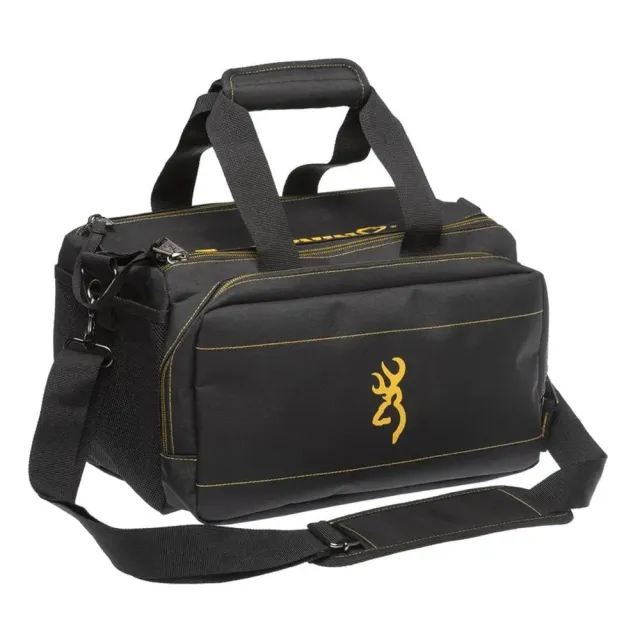 Browning 121095873 Black and Gold Mini Range Bag, Ripstop Polyester Shell - Browning