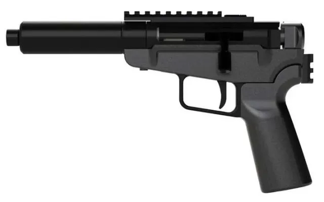 Dark Mountain Arms SA123 Stow Away 9mm Bolt-Action Pistol, 1913 Brace Adapter - DMA - 9mm