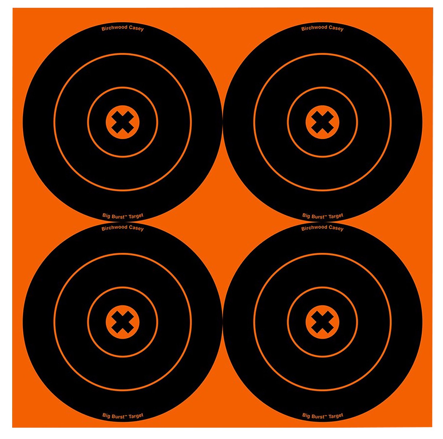 Birchwood Casey 36612 Target 6 Inch Bullseye Self-Adhesive 12 Pack Black/Or - Birchwood Casey - 6"