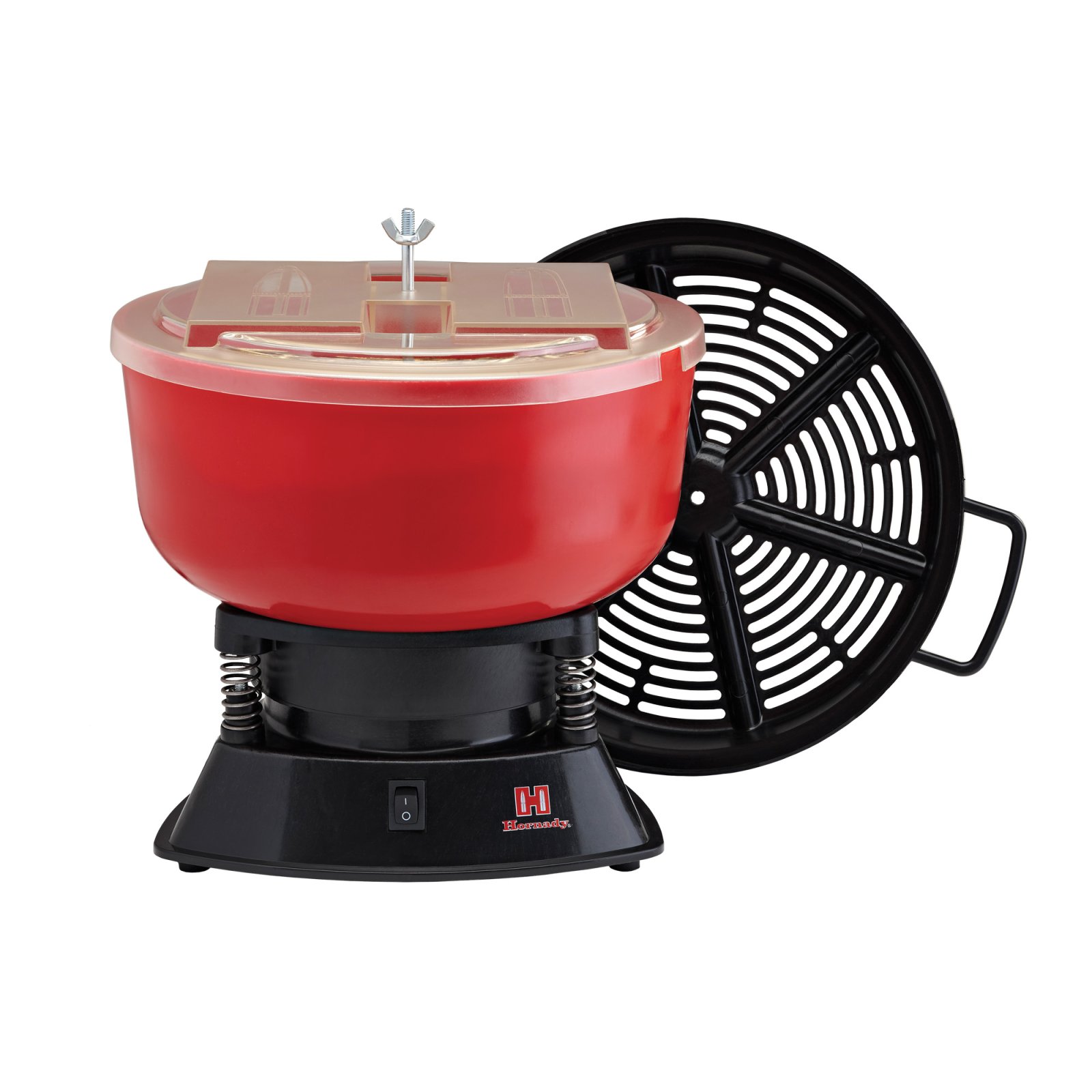 Hornady M-1 Case Tumbler 110VAC Red Holds 400 .38 Cases w/Sifter - Hornady Manufacturing Company - Multi