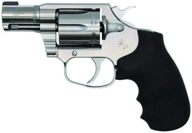 Colt Cobra 38SPL+P 2" SS Blemish-Free Double Action Revolver, Hogue Overmolded Grip, Brass Bead Sight - Colt - .38 Special +P