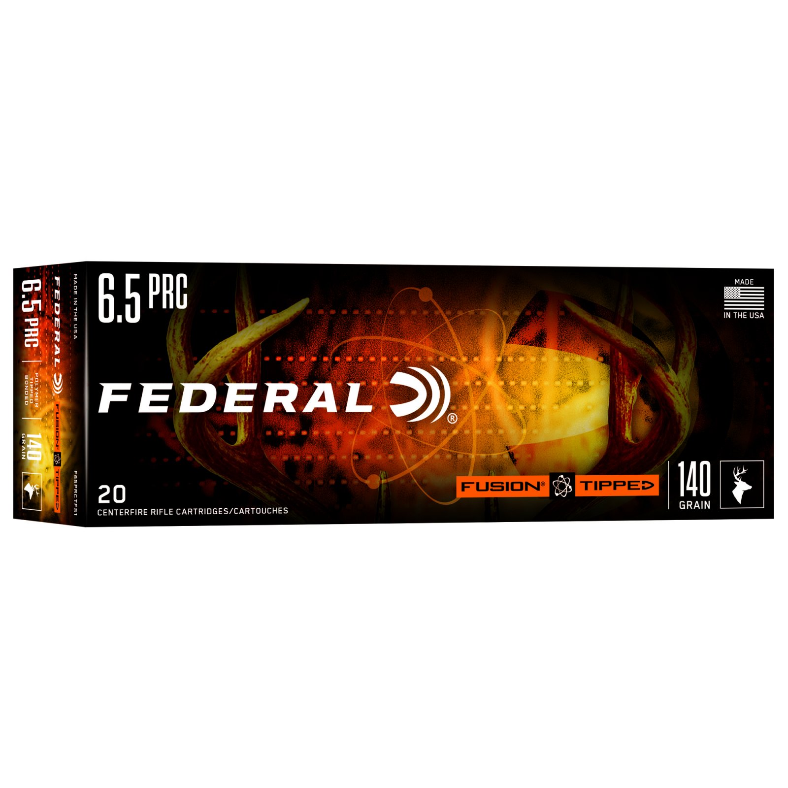 Federal Premium Fusion 6.5 PRC 140gr Tipped 20 Rounds F65PRCTFS1 - Federal Premium Ammunition - 6.5 PRC