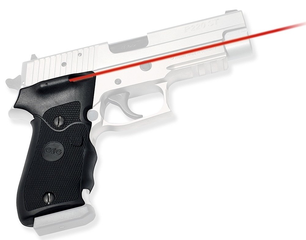 Crimson Trace 011100 LG-320 Lasergrips Black Red Laser for Sig Sauer P220 - Crimson Trace - 0.50" AT 50 FT
