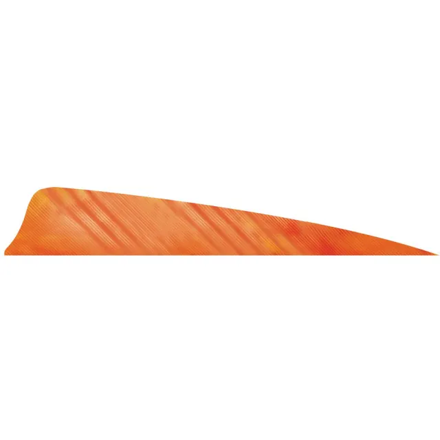 Gateway 400LSTWO-50 Shield Cut Feathers 4 In White/Orange 50 Pack - Gateway