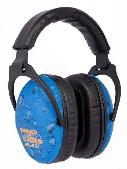Pro Ears PE26UY012 ReVo NPR 26 Passive Hearing Protection Earmuffs Blue - Altus Brands Llc - Pro-Ears