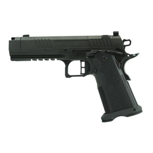 Alpha Foxtrot AF1911-Romulus Handgun 9mm Luger 17rd (1) and 20rd (1) Magazines 4.25 Compensated Threaded Barrel Black RMSc Cut - Alpha Foxtrot - 9mm