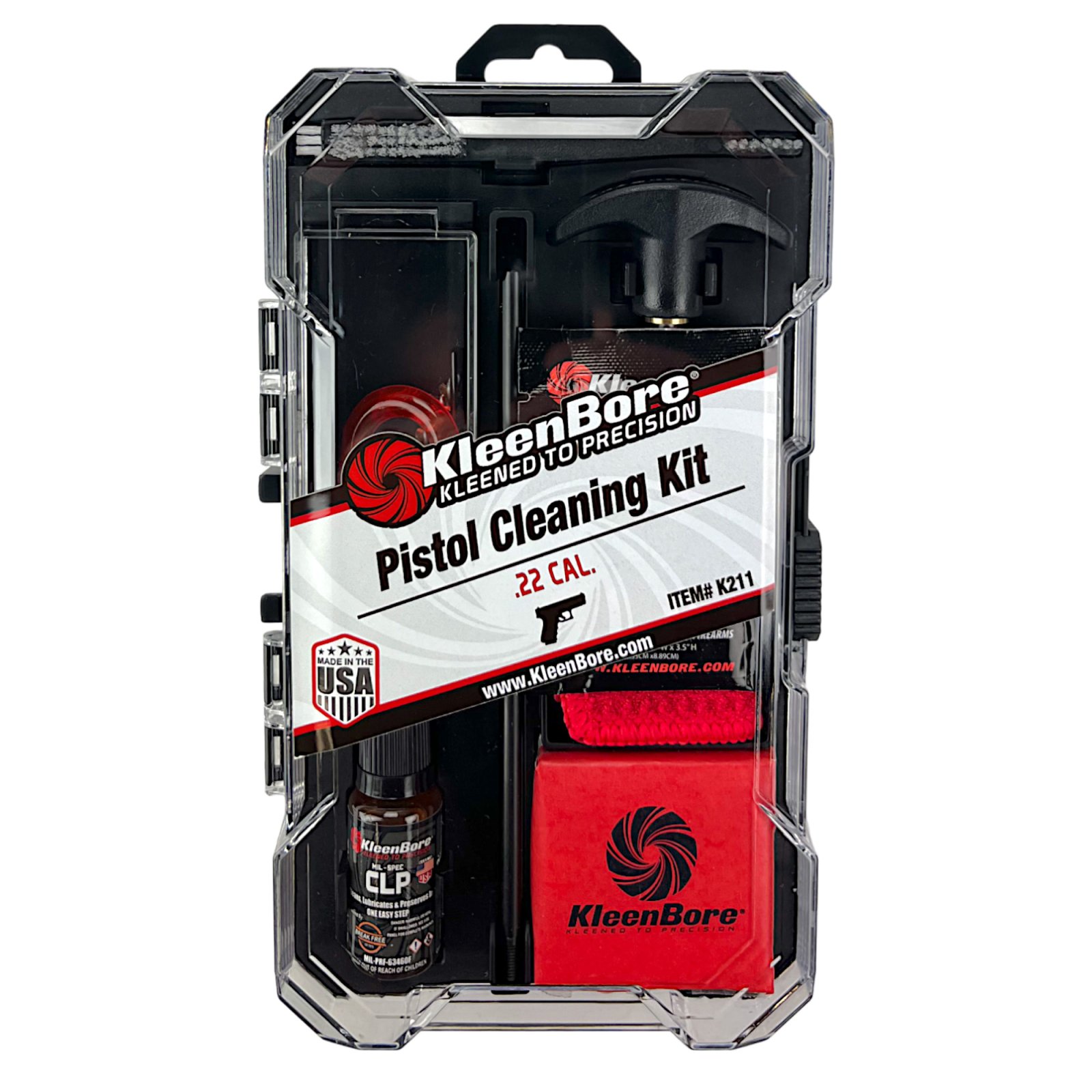 KleenBore Classic Cleaning Kit .22 Cal Handgun - Kleen Bore - .22