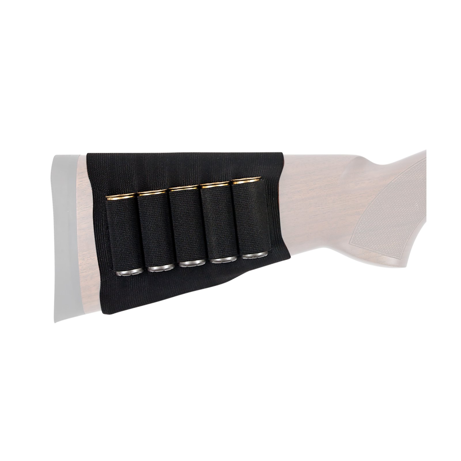 Allen 205 Shotgun Shell Holder Black Elastic 5 Round Buttstock Mount - Allen Company