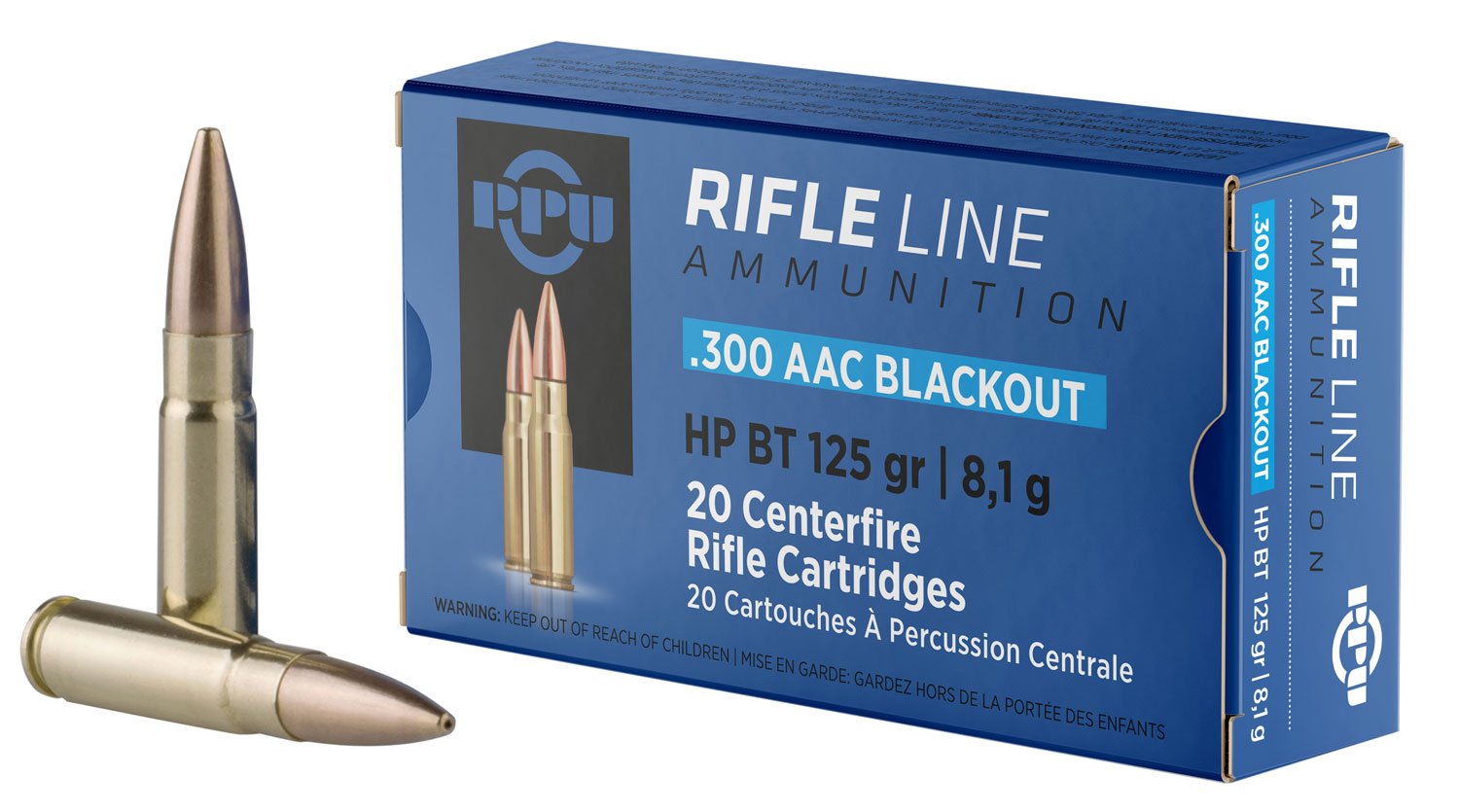 Buy Prvi Partisan PPU PP300BH 300 AAC Blackout Hollow Point 125 Grain 20 Rounds online