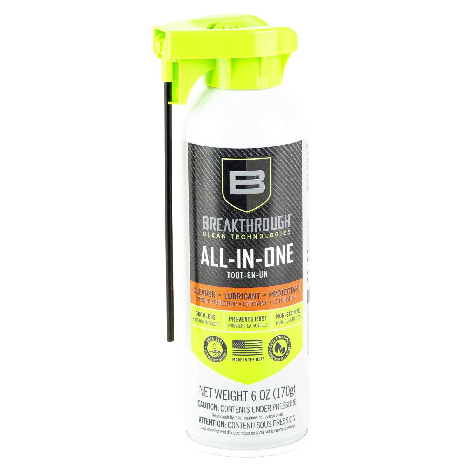 Breakthrough Clean BTACLP6OZ All-In-One Gun Care Aerosol 6 oz - Breakthrough Clean - 6 OZ