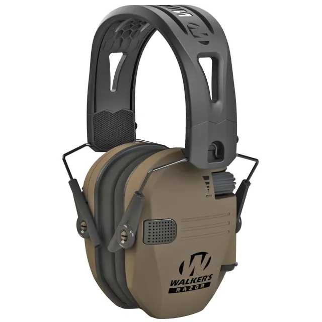 WALKER'S GAME EAR Razor Tacti-Grip Flat Dark Earth Electronic Earmuffs - Walker's