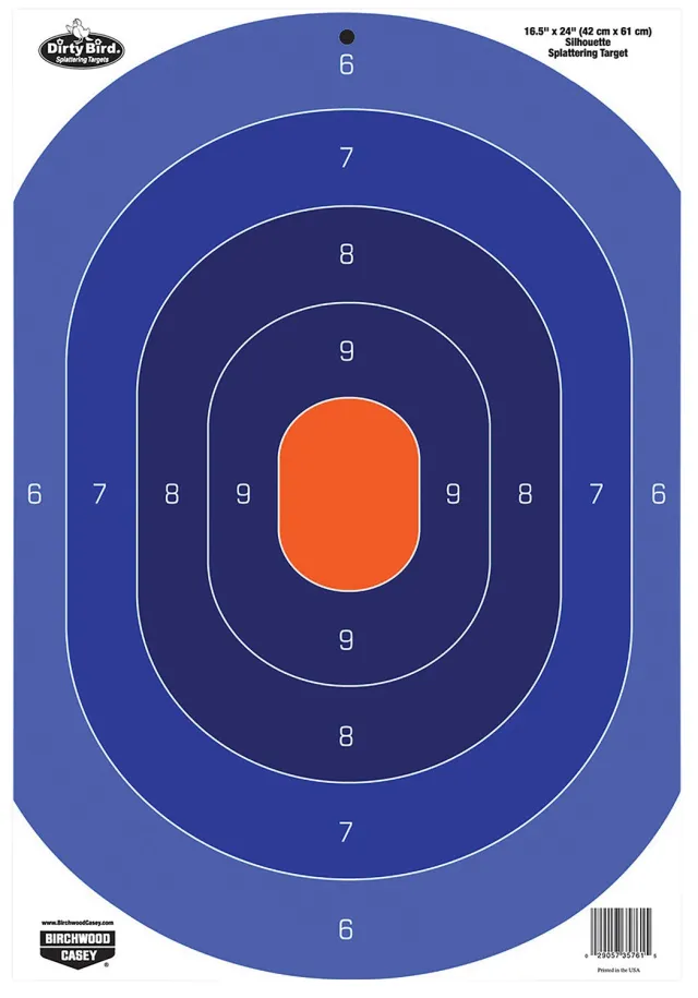 Birchwood Casey Dirty Bird Silhouette Oval Target 16.5" x 24" 3 Pack - Birchwood Casey