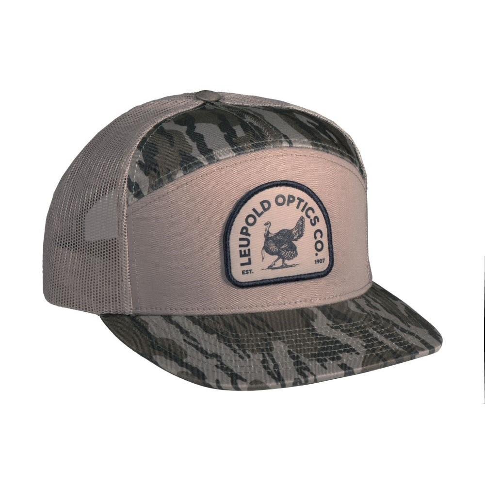 Leupold Turkey 7 Panel Trucker Khaki/Mossy Oak Bottomland - Leupold & Stevens