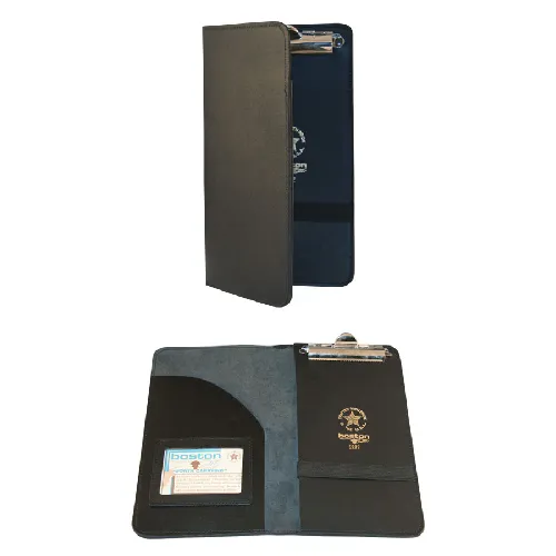 Boston Leather Citation Book w/ ID Pocket, Belt Clip & Snap Closure - Boston Leather