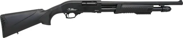Iver Johnson PAS12 12ga Pump Shotgun 18.5" Barrel 4rd Black Synthetic - Iver Johnson - 12 Gauge