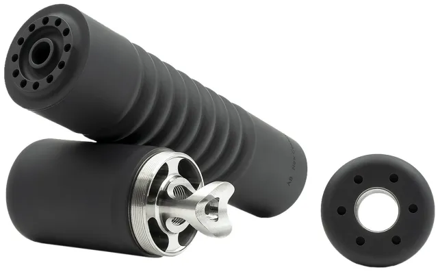 AB Raptor F22-78-BB 7.62mm Black Titanium Suppressor 5/8x24
