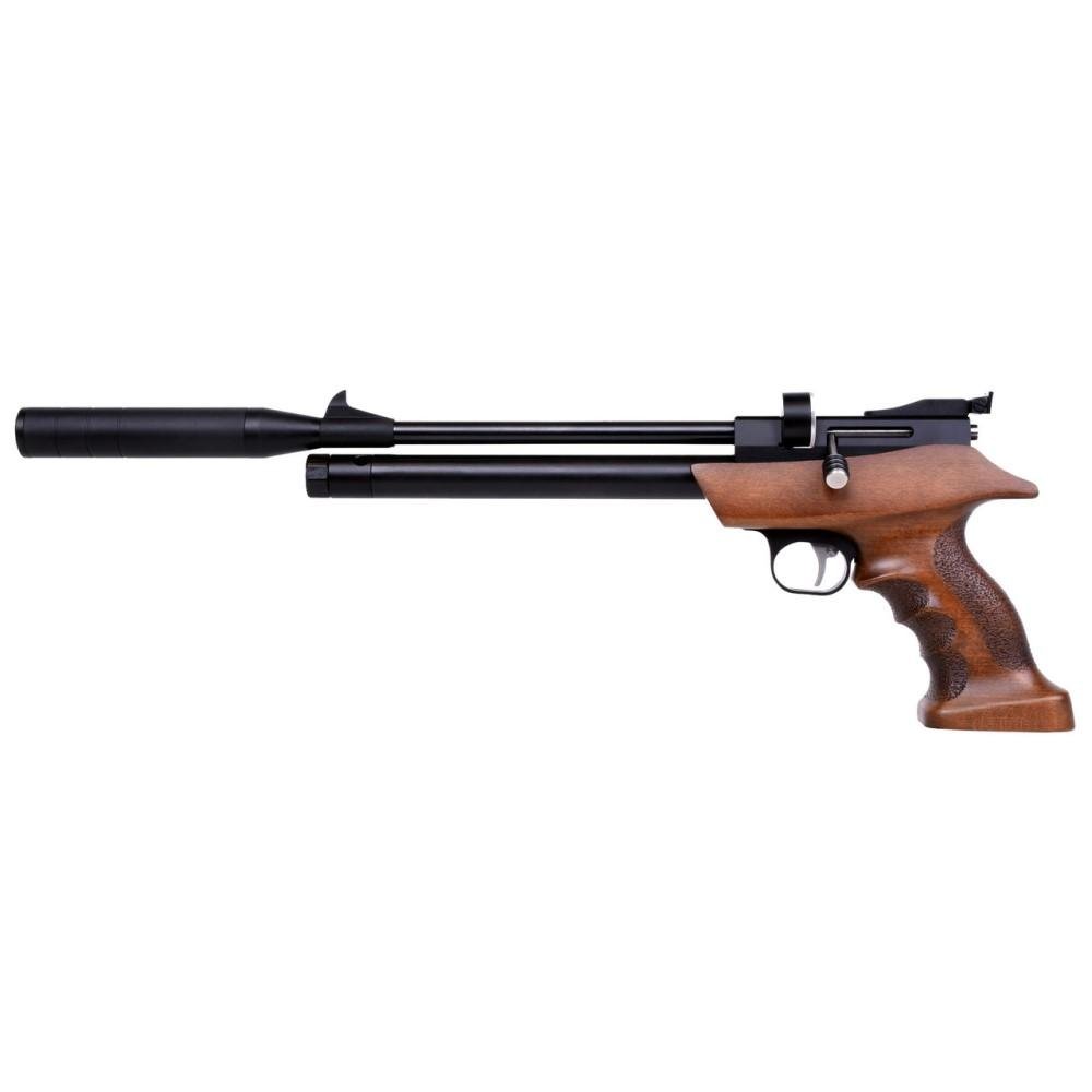 Diana Bandit 1910108 .22 Cal Air Pistol, 630 fps, Wood, Adjustable Sights - BLS Supply - 55mm (.22)