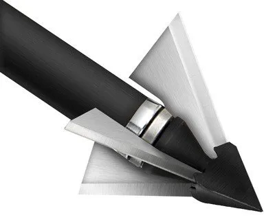 QAD BX100F Exodus Broadheads 100gr 1.25" Cut Full Blade 3-Pack - QAD
