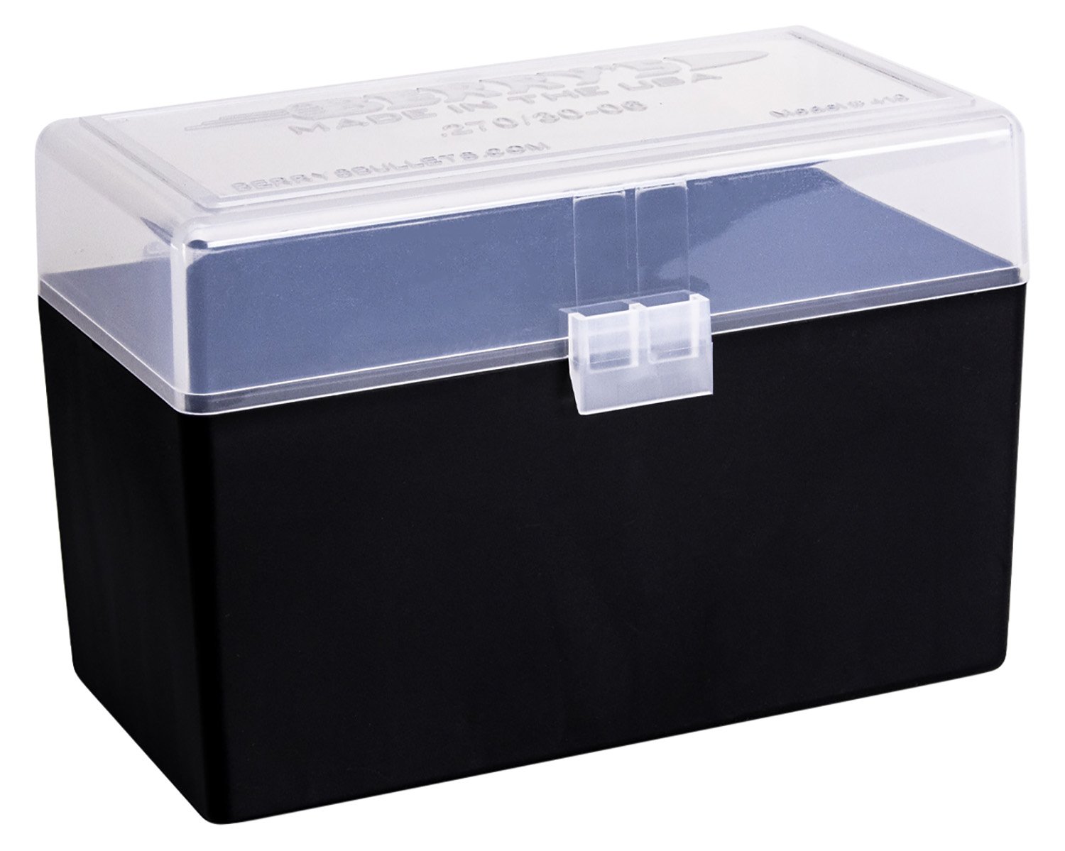 Berry's Ammo Box #410 - .270 cal/.30-06 Sprg. 50/rd Clear/Black - Berry's Mfg