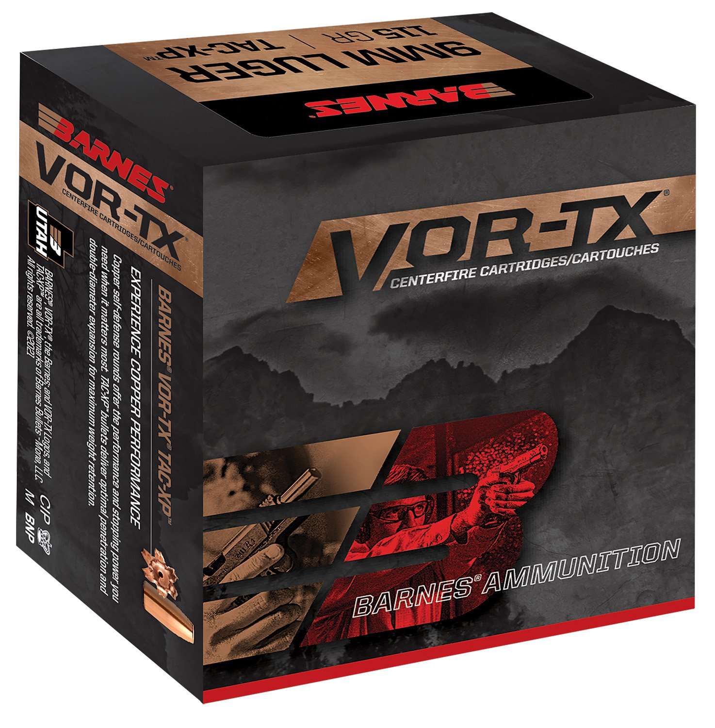 Barnes Bullets VOR-TX 9mm Luger 115Gr XPB Hollow Point 20 Rounds - Barnes Bullets - 9mm Luger