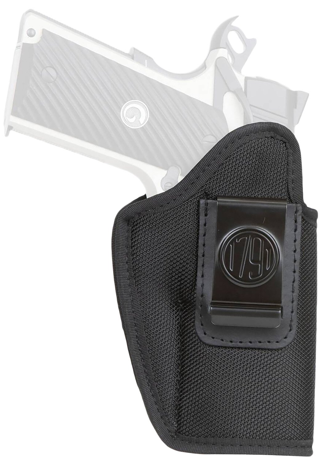 1791 Gunleather PNIWB4BLKL Premium Nylon IWB Holster Black Left-Handed - 1791 Gunleather