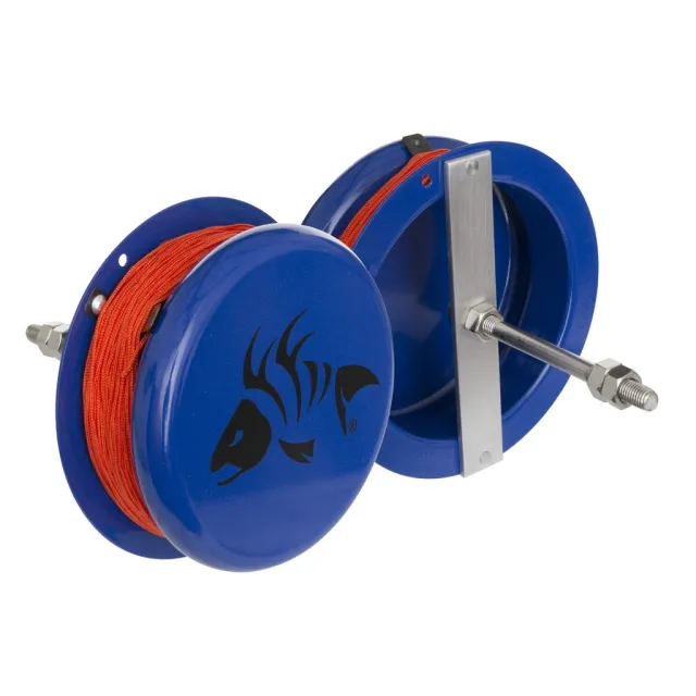 Fin Finder 10287 Heavy Duty Drum Bowfishing Reel, Aluminum, 80 ft. Line - Fin-Finder