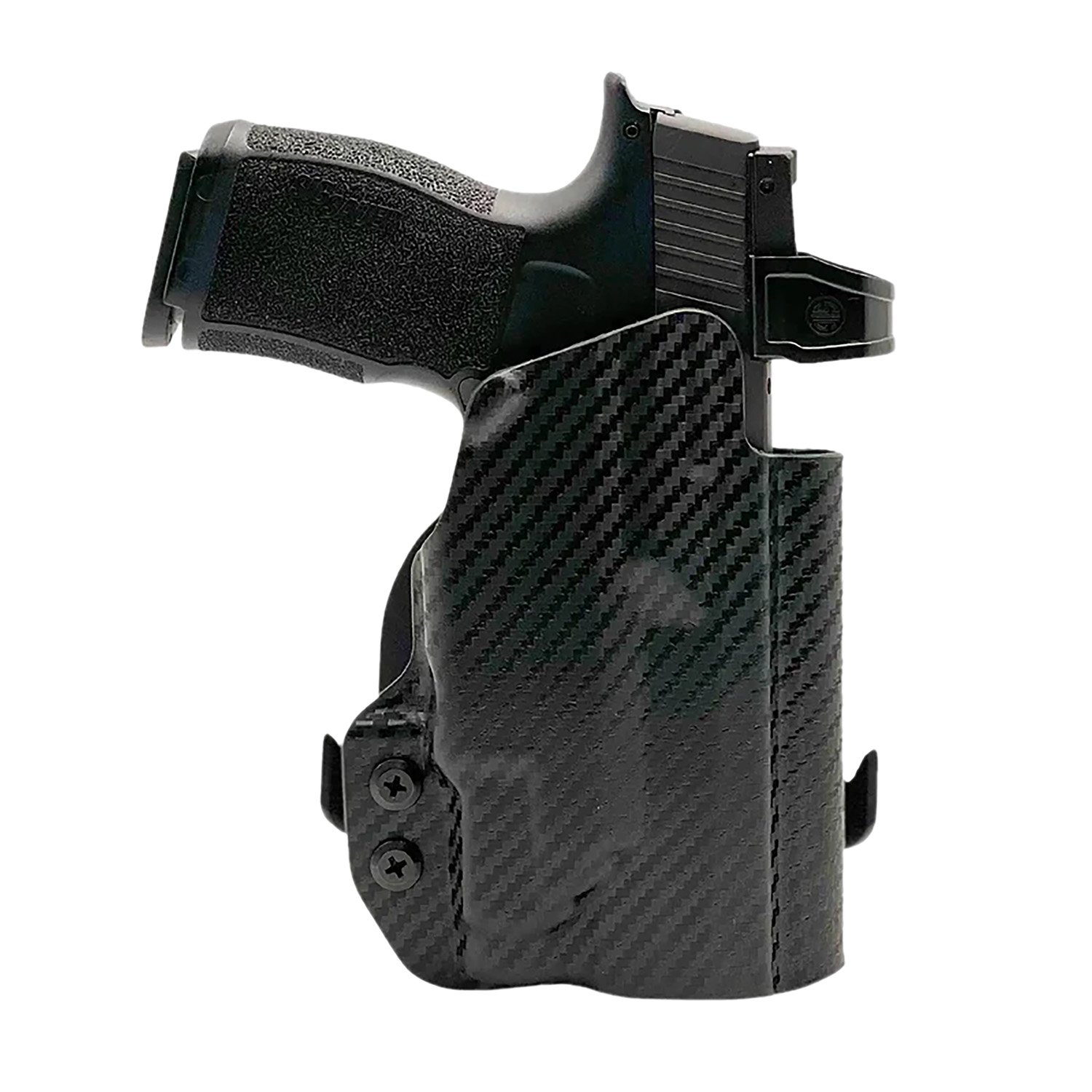 Rounded Gear SSRP365TLR7CFRHOWBPDL Paddle Holster OWB Black Carbon Fiber Kydex Fits Sig P365 Right Hand - ROUNDED