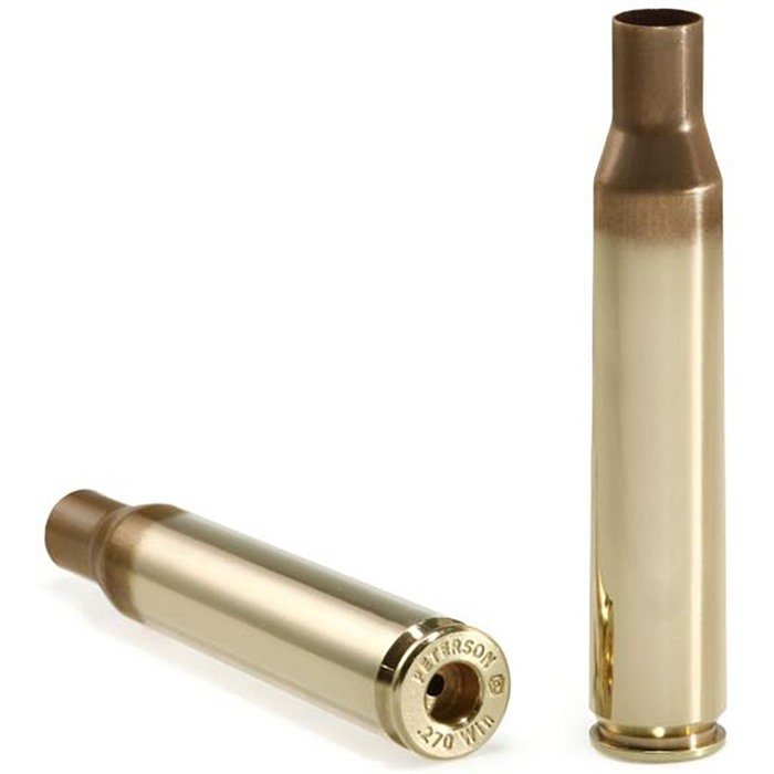 Peterson Cartridge 270 Winchester Brass Reloading Cases 50 Count - Peterson Cartridge Company - 270 Winchester
