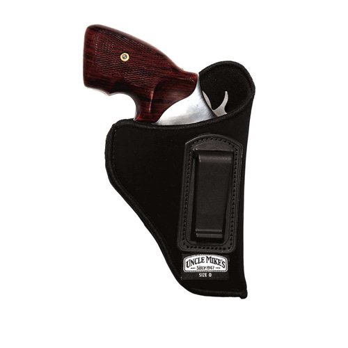 Uncle Mike's Size 0 Right Hand Inside-the-Pants Holster for Small- & Medium-Frame DA Revolvers 2" to 3" Barrels - Uncle Mike's