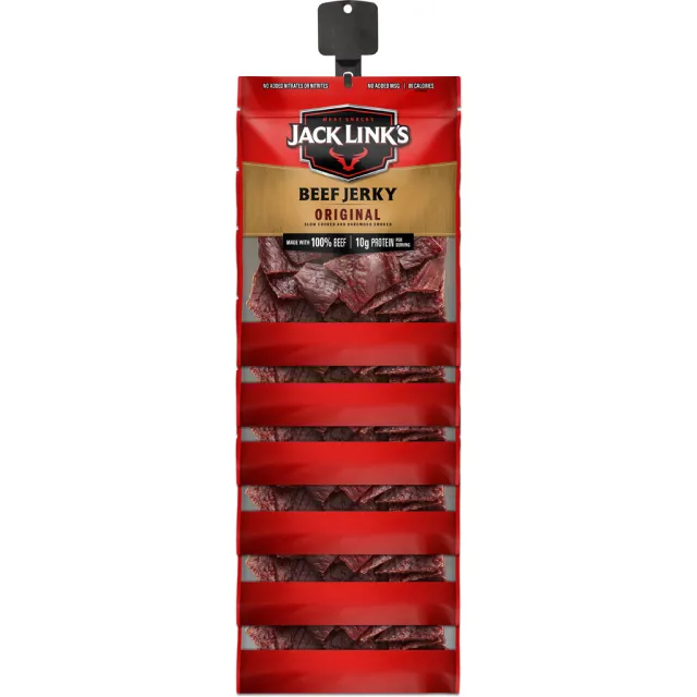 Jack Links 3.25oz Jerky Clip Strip 12ct Orig & Teriyaki - Jack Links