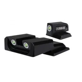 DEAD RINGER NIGHT SIGHTS SP TRITIUM GRN/GRN S-P 3 FRONT/REAR GLOCK 17 - 41 BULK 25 pack