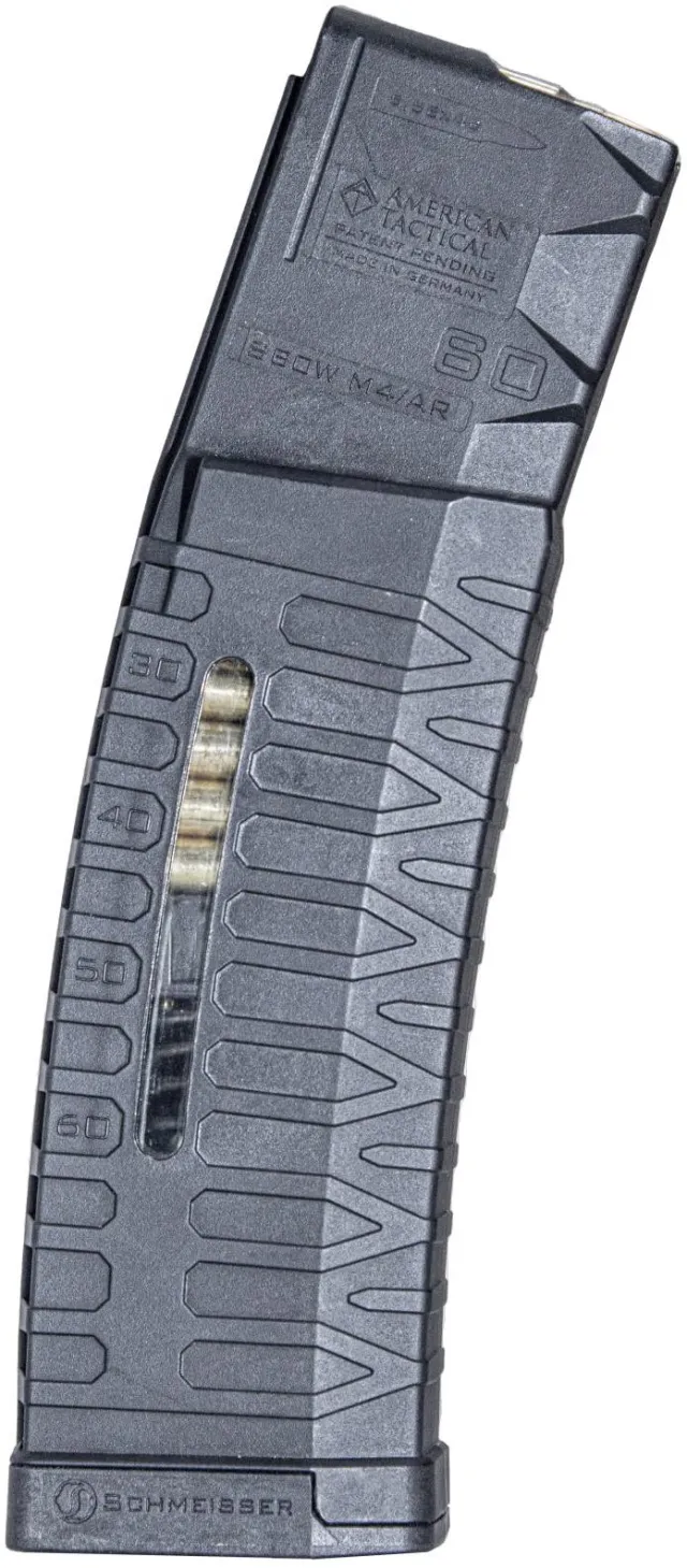 ATI Schmeisser S60 5.56 60-Round AR-15 Magazine with Window - GSM Outdoors - .223 REM