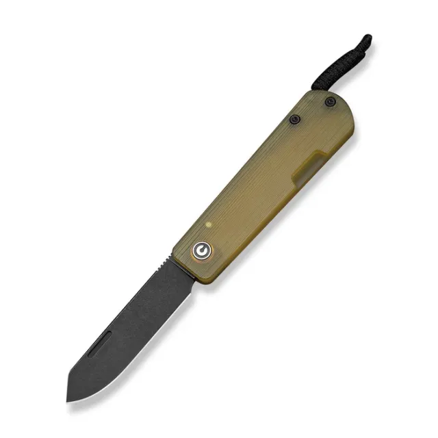 CIVIVI Slippy Sendy 2.81In Nitro-V Stonewash Blade Yellow Ultem