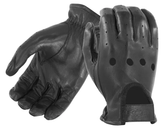 Damascus Full-Finger Leather Driving Gloves Reinforced Palm