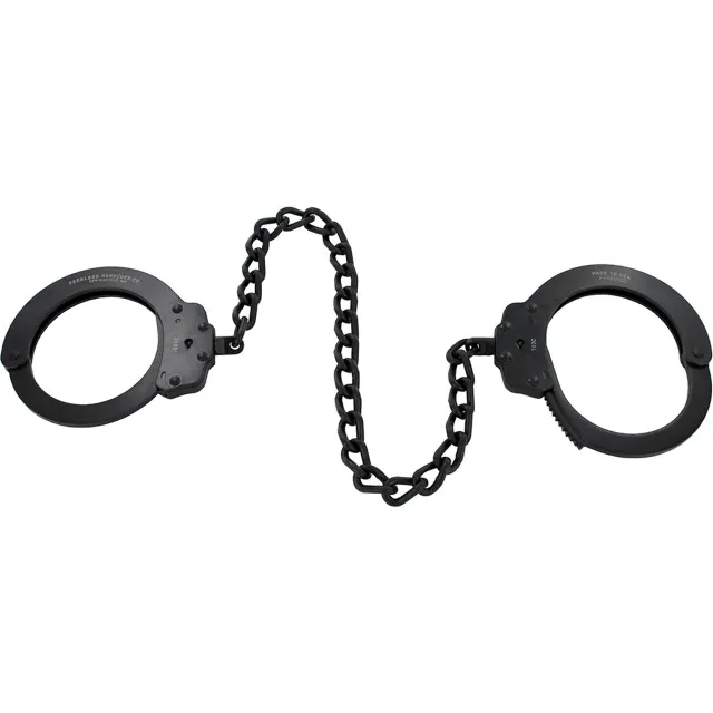 Peerless Handcuff Company 703C 15In Black Steel Leg Iron