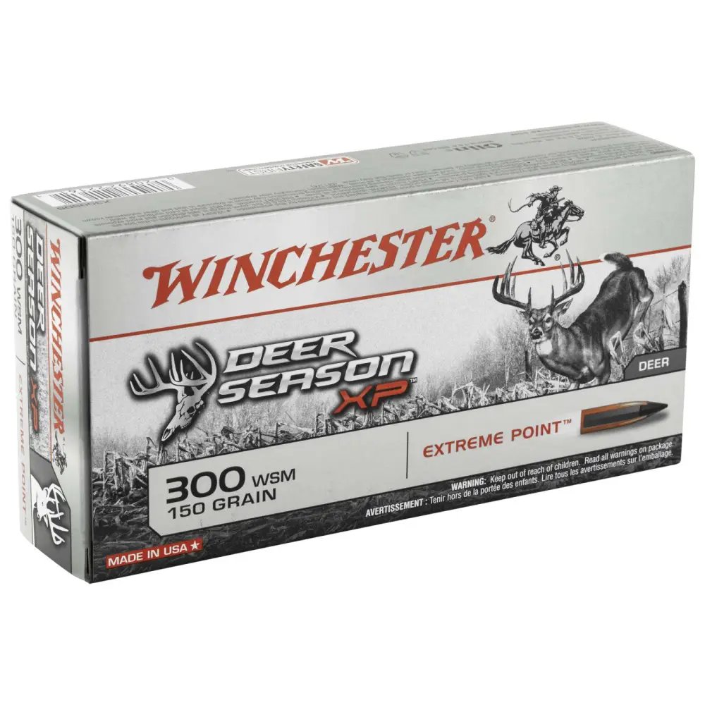 Winchester Ammo X300SDS Deer Season XP 300 WSM 150 gr Extreme Point 20 Per Box/ 10 Cs - Winchester - 300 WSM