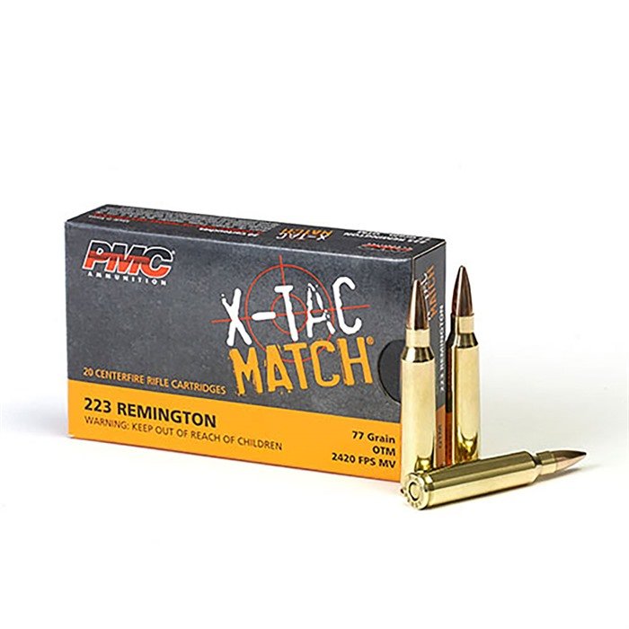 Buy PMC X-Tac Match 223XM .223 Remington 77gr Sierra OTM 20 Rounds online