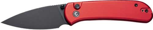 Buy Civivi Qubit C22030E2 2.98" Red/Black Stonewash Button Lock Knife online