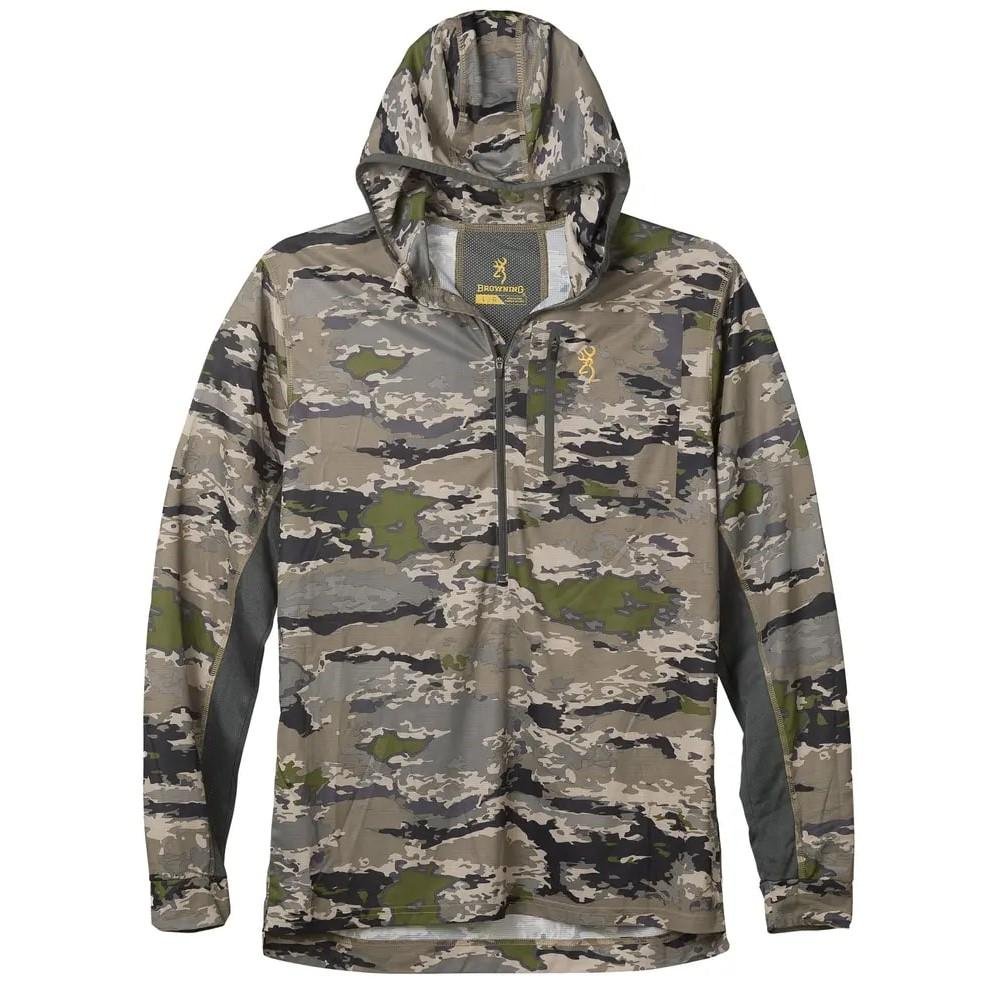 Browning Early Season Hooded Shirt Ovix L - Lightweight, UPF 50+, Odor Control, Ventilated - Browning