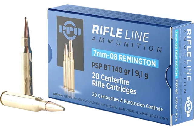 Buy Prvi Partizan PP708 7mm-08 Rem 140gr PSP BT Rifle Ammo 20/Box online